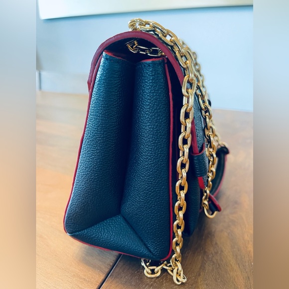 100% authentic Louis Vuitton Vavin PM Monogram Empreinte Leather blue/red - Picture 10 of 16